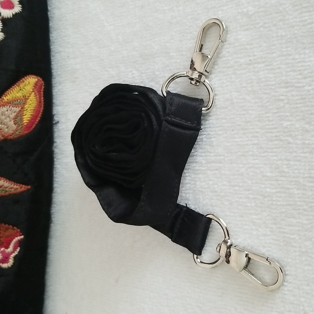 New Johnny Was Lilith Quilted Satin Tote - Picture 7 of 14